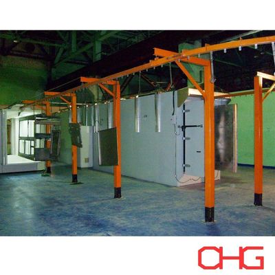 Harga yang bagus Powder Coating Production Line with Manual Spray Guns and After-sales Service Guide Equipment Installation on line