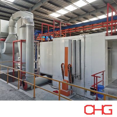 Harga yang bagus Jalur Powder Coating yang menyediakan pengangkutan dan pelapisan yang stabil untuk profil aluminium dengan berbagai ukuran dan kompleksitas struktural on line