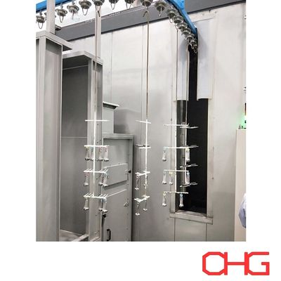 Harga yang bagus Kaca Lubricant Spray Painting Line Otomatis Dengan Sistem Conveyor Dan Lapisan on line