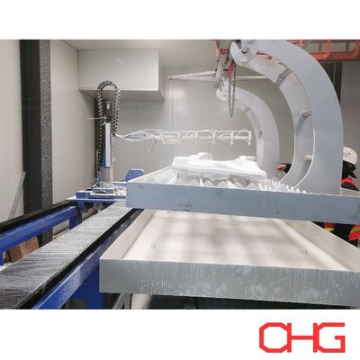 kualitas PLC Control Liquid Spray Wet Painting Line Dengan Peralatan Sistem Conveyor Untuk Memalsukan pabrik
