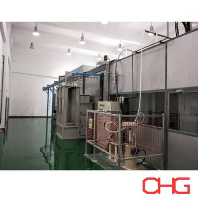 Harga yang bagus Garis Lukisan Penyemprotan Pelumas Kaca yang Disesuaikan dengan Unit Kontrol PLC Sistem Konveyor on line