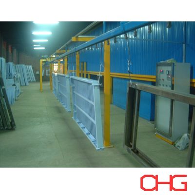 Manual Electrostatic Spray Gun Customized Powder Coating Line untuk tempat tidur rumah sakit pada substrat logam