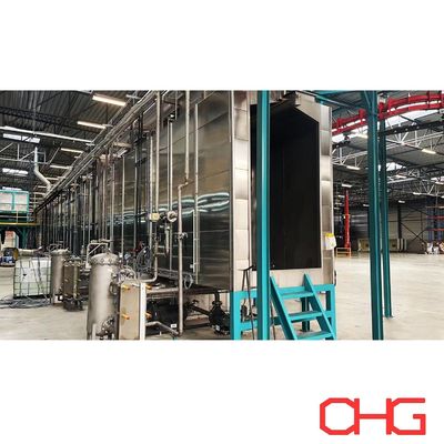 kualitas Industri Powder Coating Line Spray Cleaner Peningkatan Adhesi dan Perlindungan pabrik