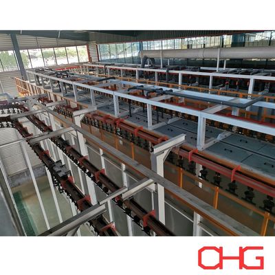 Harga yang bagus Perlengkapan penyemprotan perangkat keras Lini produksi lapisan bubuk dengan sistem konveyor on line