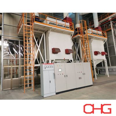 Harga yang bagus Otomatis Powder Coating Line Disesuaikan Dengan Conveyor System Untuk Aluminium Profile on line