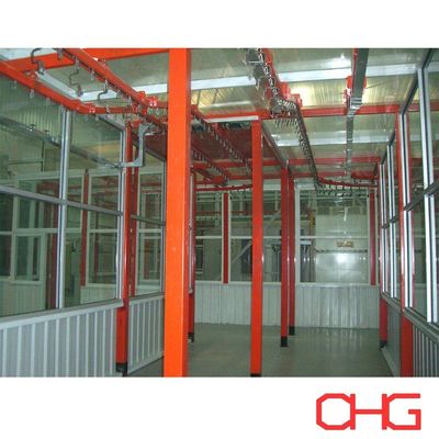 Harga yang bagus Custom Powder Coating Line Otomatis Dengan Stainless Steel Spray Booth on line