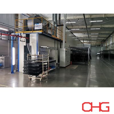 Disesuaikan Spray Booth Peralatan Powder Coating Line dari komponen mobil