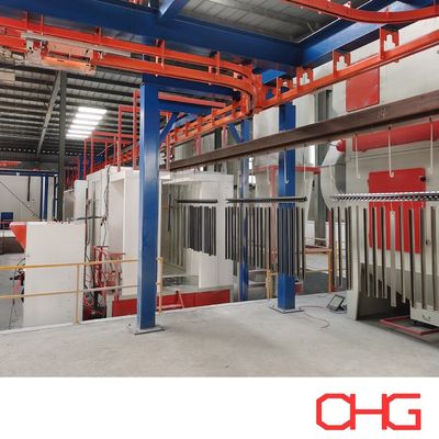 Harga yang bagus Peralatan Jalur Powder Coating dengan Profil Aluminium Sistem Konveyor on line