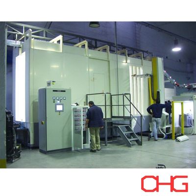 Harga yang bagus Otomatis PVC atau PP Powder Coating Spray Paint Booth untuk Cepat dan Coating Line on line