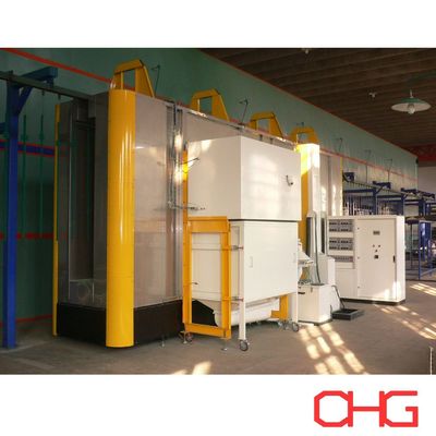 Automatic stainless steel Powder Coating Booth dengan data teknis yang disesuaikan
