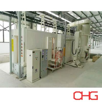 kualitas Stainless Steel PVC Carbon Steel Powder Coating Spray Booth Untuk Lini Produksi Lapisan pabrik