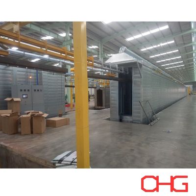 Jalur Produksi Lapisan Serbuk Tipe Metode Otomatis untuk Profil Aluminium
