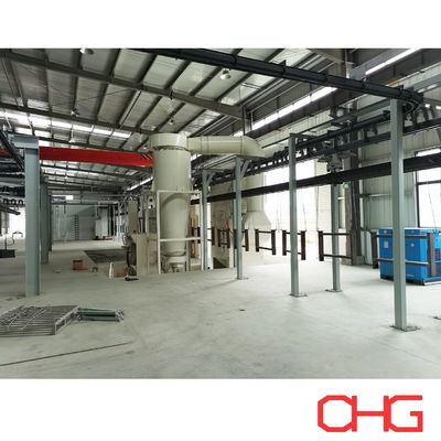 Harga yang bagus Lini Produksi Lapisan Serbuk Sistem Lapisan Disesuaikan untuk Bagian Logam on line