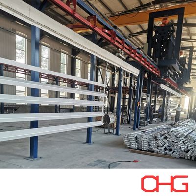 Harga yang bagus Bagian Struktural Substrat Aluminium Top Powder Coating Line dengan Peralatan Sistem Conveyor on line