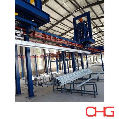 Bagian struktural yang disesuaikan tidak melihat lebih jauh dari garis produksi Top Powder Coating kami dengan sistem konveyor overhead