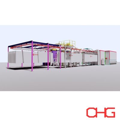 Harga yang bagus Jalur Lapisan Serbuk Otomatis Elektrostatik pada Peralatan Semprot Hardware Substrat Logam on line