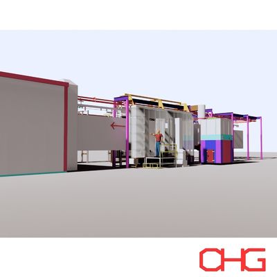 Harga yang bagus Peralatan Penyemprotan Perangkat Keras Profesional Garis Pelapisan Bubuk Otomatis Elektrostatis on line