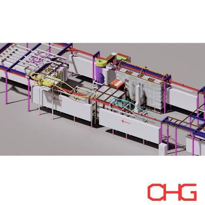 Harga yang bagus Customized Electrostatic Automatic Powder Coating Line Dibuat dengan Peralatan Lapisan on line