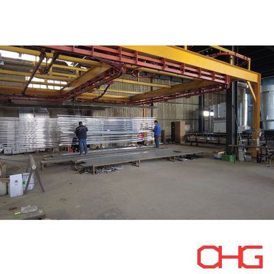 Harga yang bagus Professional Powder Coating Line untuk Berbagai Ukuran Profil Aluminium Disesuaikan Layanan Setelah Penjualan on line