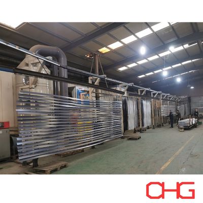 Harga yang bagus Mesin produksi garis lapisan bubuk untuk berbagai ukuran profil aluminium kustomisasi ditawarkan on line