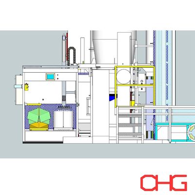 Sistem Pelapisan Bubuk dengan Pusat Pasokan Bubuk Elektrostatik Peralatan Sirkuit Tertutup