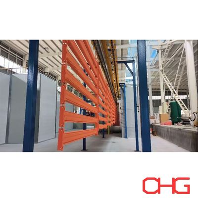 Metal Shelves Powder Coating Line dengan PP Spray Booth dan Solusi Khusus