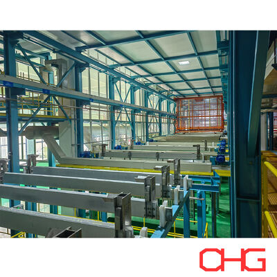 E Coating Line dengan proses terus menerus yang sepenuhnya otomatis untuk anodizing dan electrophoretic coating dari komponen aluminium